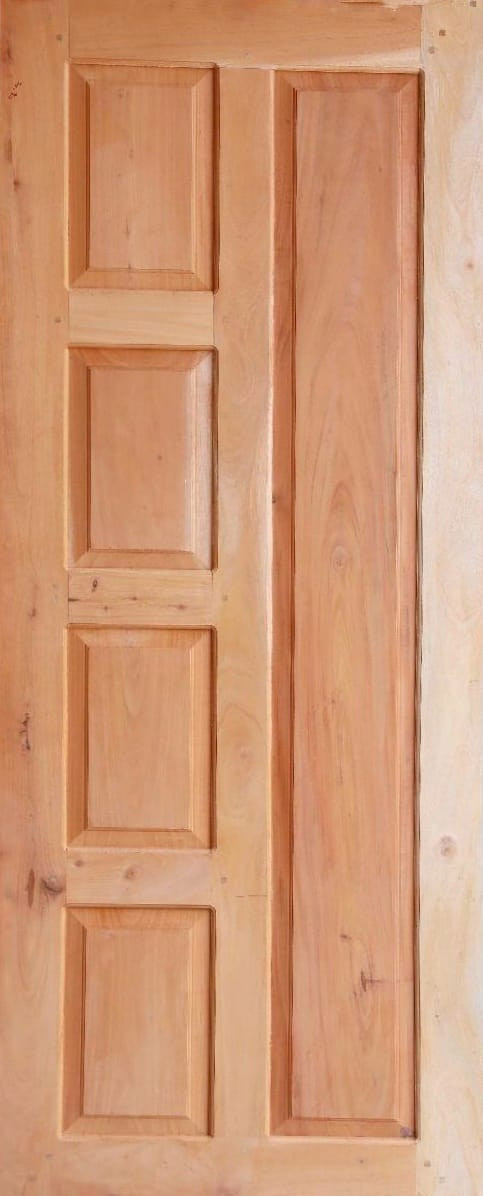 100 cm X 210 cm 3cm Thick Single Front Wooden Door - Marbaue Make ONFSWD_LMB1002