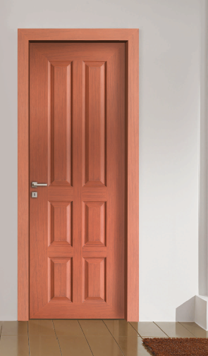 80 cm X 210 cm 3 cm Thick Aroma FRP Door with Godrej Mortize Lock Wooden Finish
