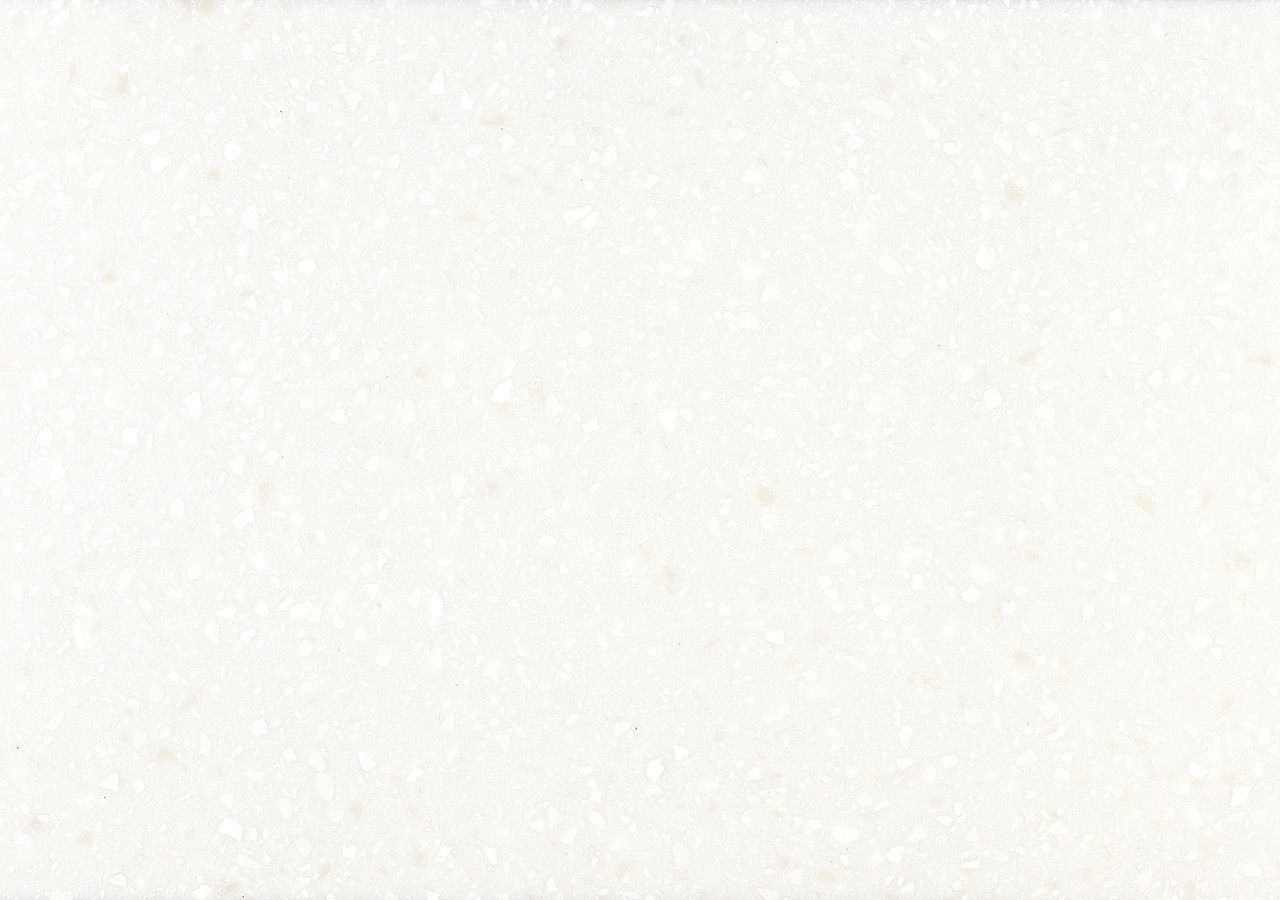 6 mm 2490mm X 760mm Artic Granite Acrylic Solid Surface - White G034
