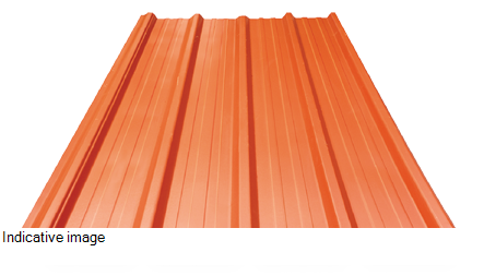 0.40 mm Thick 16 ft X 3.61 ft Galvalume Profile Roofing Sheet Silver Grey