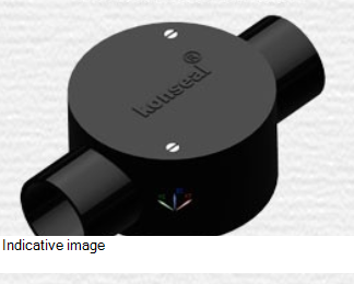 19 mm PVC Conduit Two Way Junction Box White - 19N2WJ 19 mm PVC Conduit Two Way Junction Box White - 19N2WJ