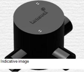 19 mm PVC Conduit Three Way Junction Box - Deep - White -  19N3WD