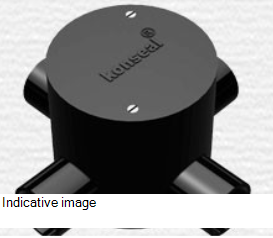 19 mm PVC Conduit Four Way Junction Box - Deep - White -  19N4WD 19 mm PVC Conduit Four Way Junction Box - Deep - White -  19N4WD