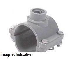 110 X 32 mm Pressure uPVC Service Saddle (6 kgf) M092064275