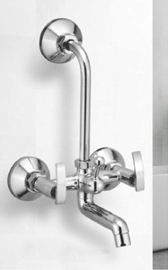 Wall Mixer with 'L' Bend Chrome Finish - AX 217