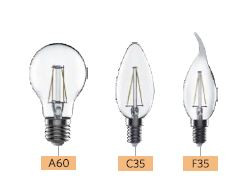 6 W C60 Candle Filament Bulb with E27 Cap Warm White - 140059851