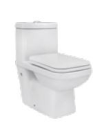 Zest 645 x 365 x 702mm S Trap (110mm) One Piece Water Closet White - C8810