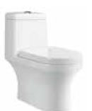 Joy Rimless 660 x 350 x 700mm S Trap (285mm) One Piece Water Closet White - C8917