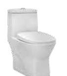 Eden Rimless 620 x 350 x 725mm S Trap (300mm) One Piece Water Closet White - C8852