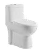 Duke 615 x 370 x 700mm S Trap (300mm) One Piece Water Closet White -C8916