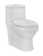 Cute 640 x 360 x 710mm S Trap (300mm) One Piece Water Closet White -C8851