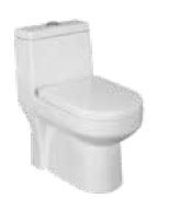 Prime 640 x 345 x 690mm S Trap (220mm) One Piece Water Closet White -C8853