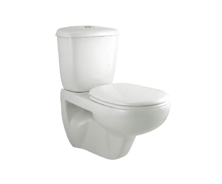 Cardiff Cistern Set with Fittings White - C0770
