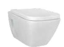 Verve AM Rimless 560 x 360 x 350mm Wall Hung Water Closet with Seat Cover White - C022G