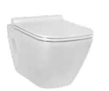 Verve AM 560 x 360 x 350mm Wall Hung Water Closet with Seat Cover White - C022F