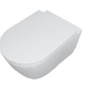 Odeon Rimless 560 x 360 x 350mm Wall Hung Water Closet with Seat Cover White - C021A