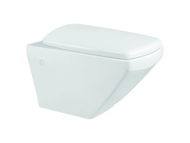 Viva 540 x 350 x 350mm Wall Hung Water Closet with Soft Close Seat Cover White - C8849