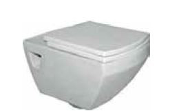 Qube X 445 x 350 x 375mm Wall Hung Water Closet with Seat Cover White - C021O