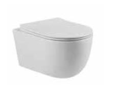 Amigo Rimless 490 x 370 x 340mm Wall Hung Water Closet with Seat Cover White - C8933