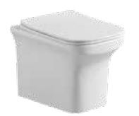 Apollo Rimless 488 x 345 x 352mm Wall Hung Water Closet with Seat Cover White - C8959