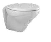 Cascade NXT 545 x 365 x 375mm Wall Hung Water Closet with Seat Cover White - (Full Set - C0207, E8300)