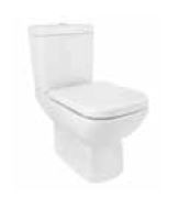 Verve AM 670 x 370 x 775mm Floor Mounted Coupled Water Closet with Dual Flush CisternWhite (Full Set - C022H, C0762)