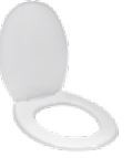 Standard Regular Seat Cover with Jet Spray White - E8285