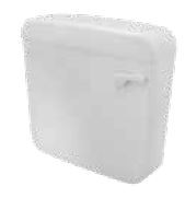 Nova Dual Flush polymer Cistern White - E8325