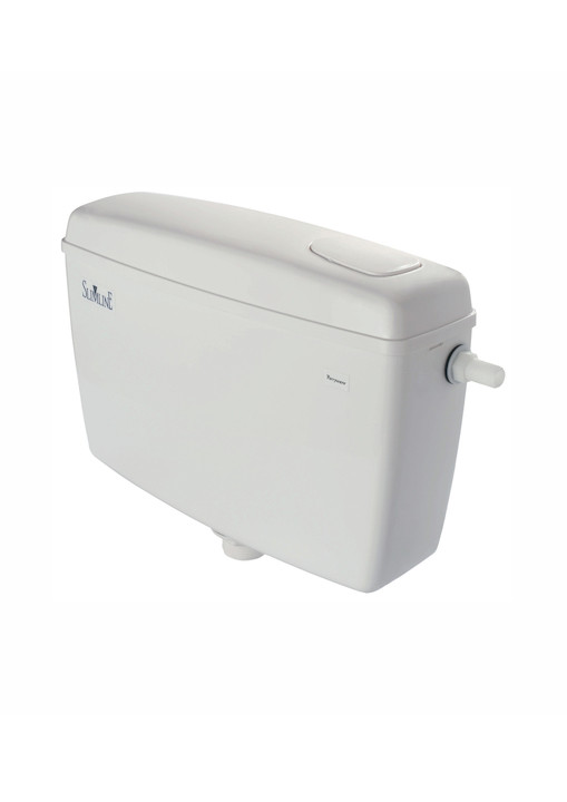 Tip Top Single Flush Polymer Cistern White - E8303