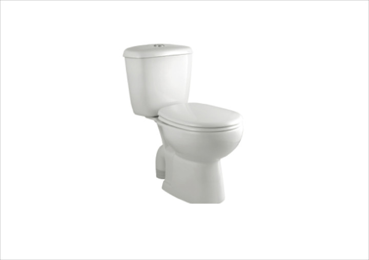 Cardiff 690 x 360 x 790mm Floor Mounted Coupled Water Closet with Dual Flush Cistern White (Full Set - C0283, E8112, C0764 )