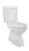 Niagara 690 x 380 x 820mm Floor Mounted Floor Mounted Coupled Water Closet with Dual Flush Fittings White (Full Set - C0280, E8306 ,C0767)