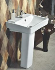 Spents  570 x 440 x 815mm Wash Basin with Full Pedestal White - 1003
