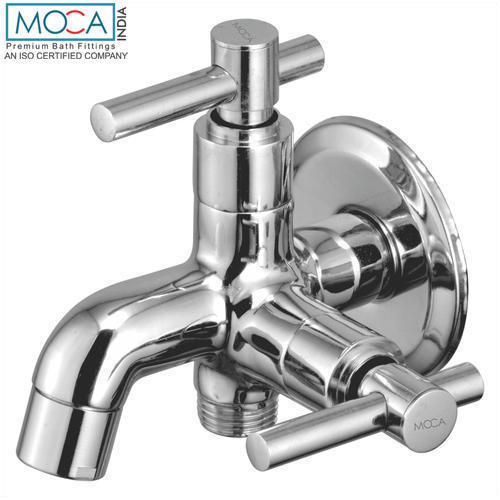 2 Way Angular Cock with Flange Chrome Finish -MC 310