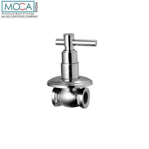 15mm Concealed Stop Cock with Adjustable Flange Chrome Finish -  MC 307