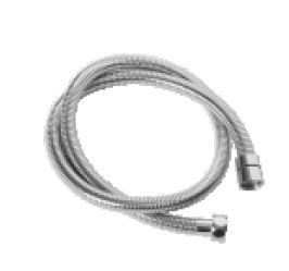 1 mtr Flexible Tube Double Lock with Nuts Chrome Finsh- ALD- 060