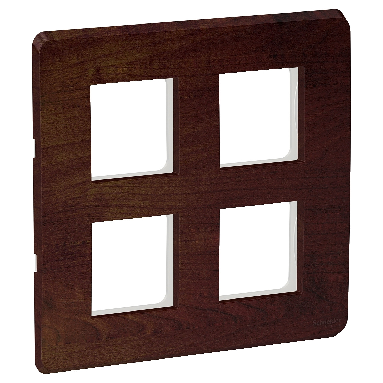 8 Module Cover Plate with Grid Frame (Square) - Sheesham CPXCP8MSQ_SH