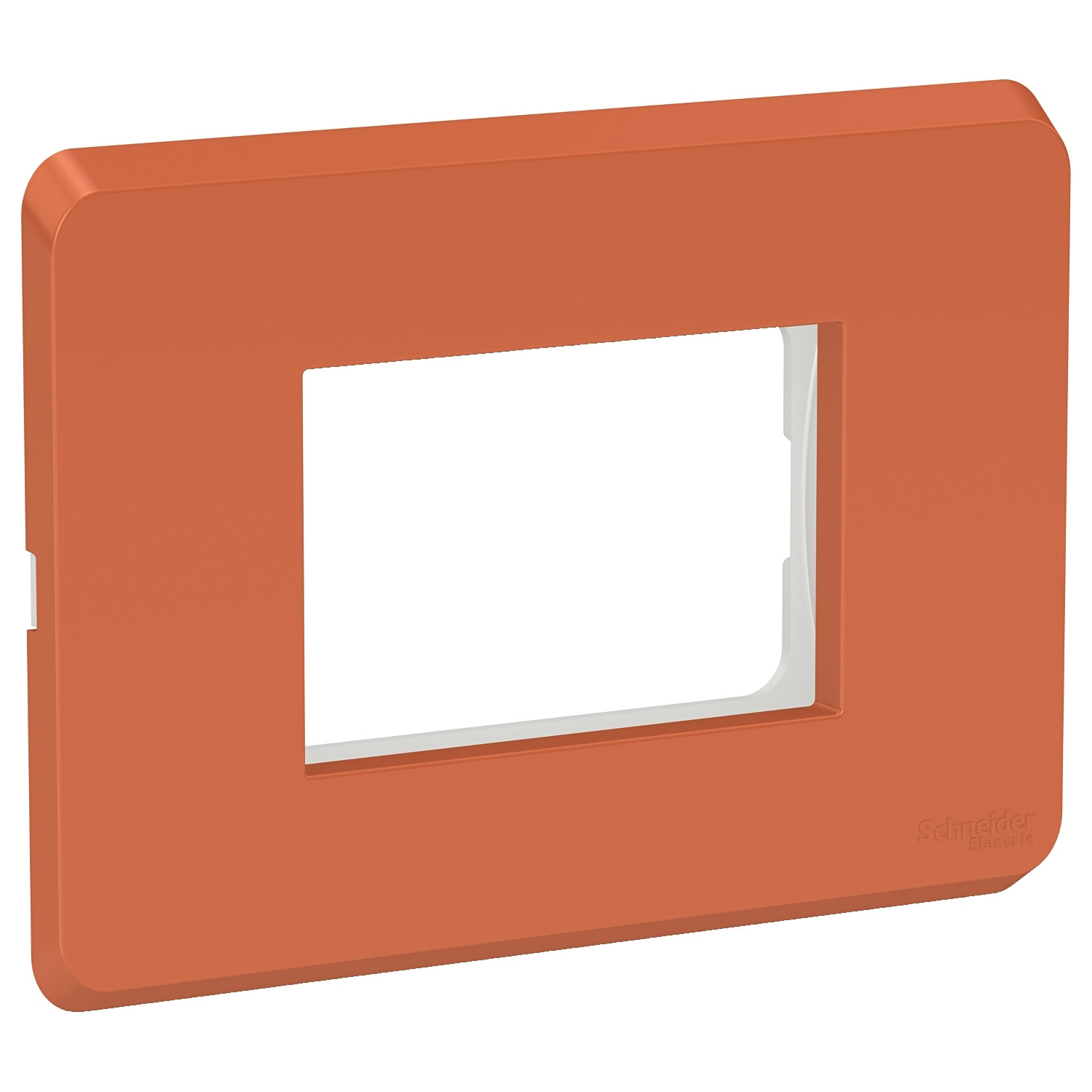 3 Module Cover Plate with Universal Grid Frame - Terracota CPXCP3MU_TC