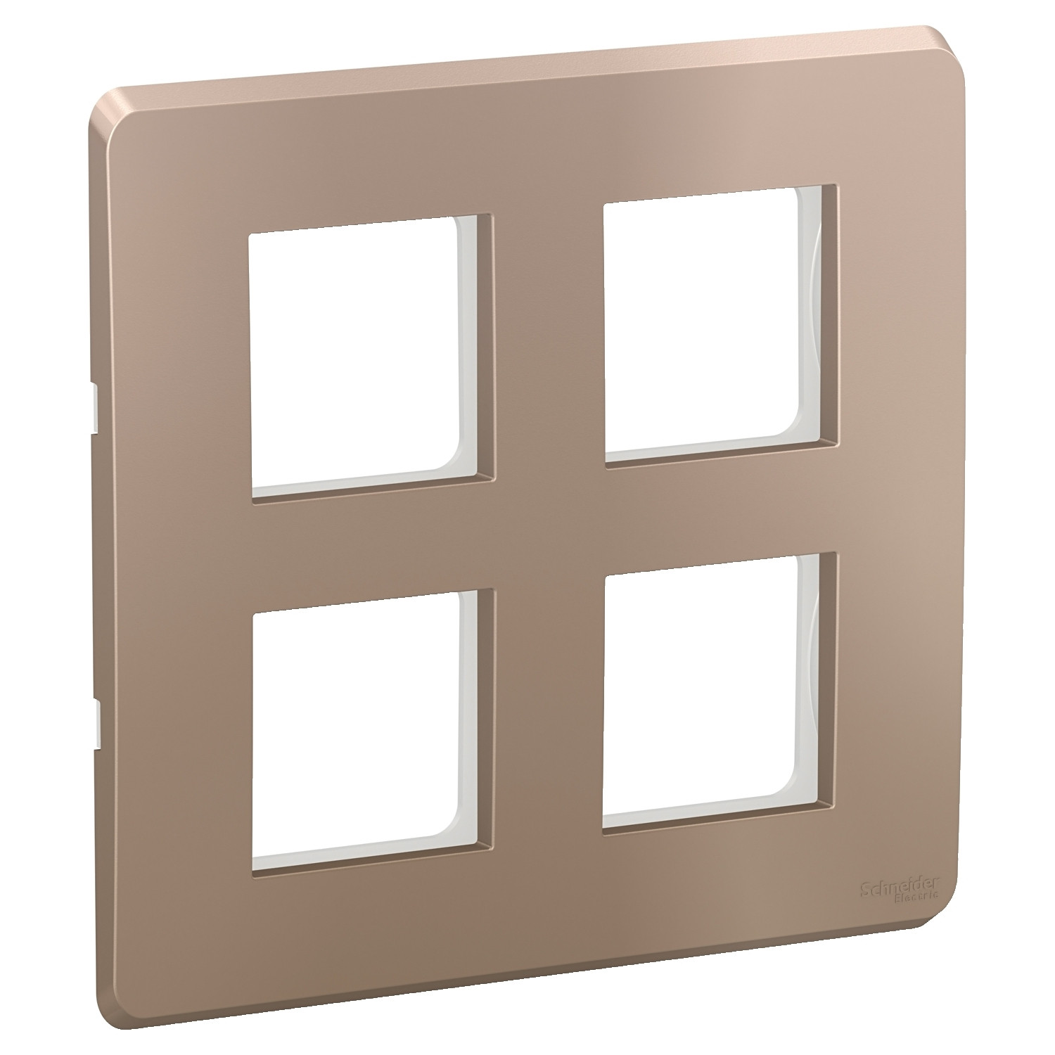 8 Module Cover Plate with Grid Frame (Square) - Metallic Copper CPXCP8MSQ_MC