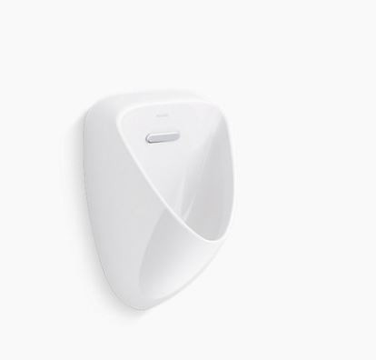 Tend Wall hung urinal with rear inlet in white K-20713IN-ER-0