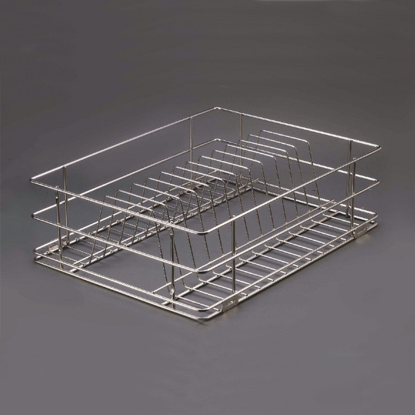 380 mm x 605 mm x 150 mm Right Angle Plate Kitchen Basket - RA-15-24-6 PL