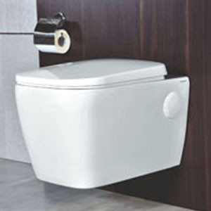 Aviator 550 X 360 X 360 mm Wall Hung Water Closet with Soft Close Seat Cover White - 4012
