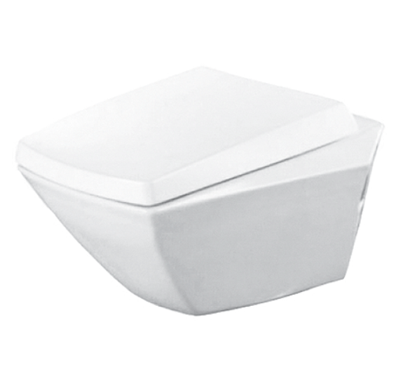 Jewelhex 452 x 560 x 320 mm Wall Hung Water Closet White - CW682E#XW