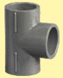 75 mm PVC Equal Tee Class 16kg MP1ASTEE075D