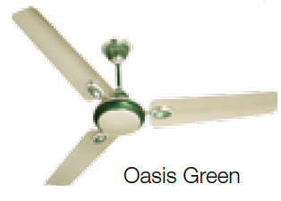 Fusion 600 mm Sweep Ceiling Fan Beige Oasis Green