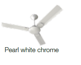 Enticer 900 mm Sweep Ceiling Fan Pearl White Chrome