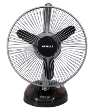 Birdie HS 230 mm Sweep Table Fan Black Grey