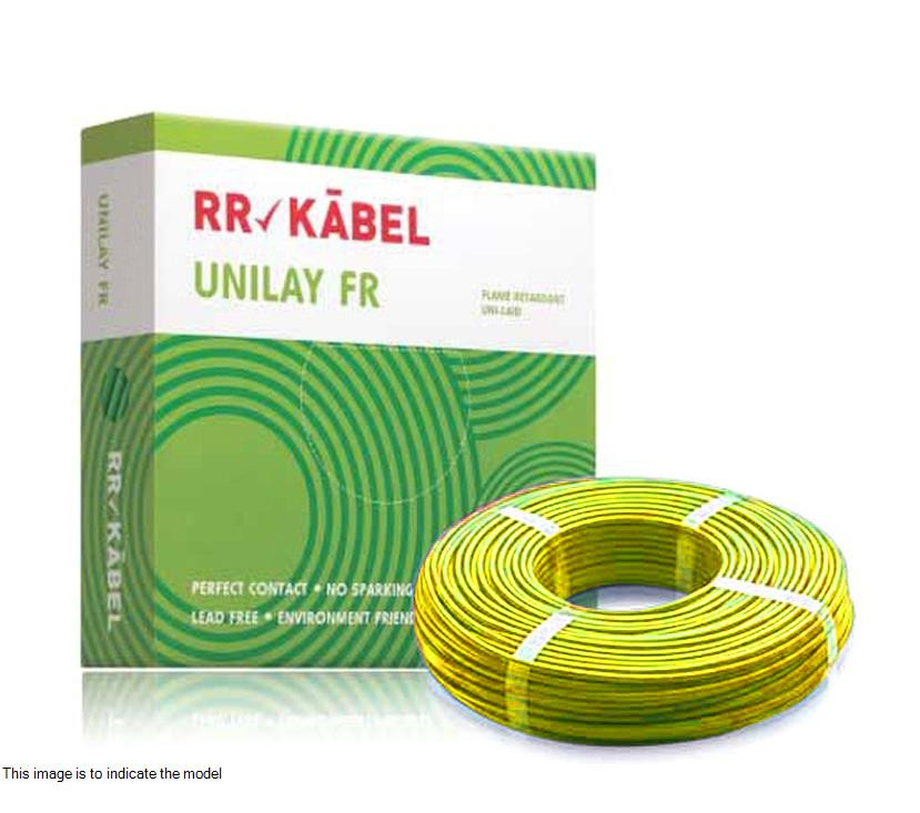 2.5 Sq mm HR FR PVC Insulated Singlecore Electric Cables 90 Mtr Green 2.5 Sq mm HR FR PVC Insulated Singlecore Electric Cables 90 Mtr Green
