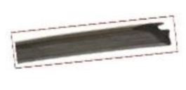 Locking Gasket 8 mm Black (1 Metre) - Stainless Steel