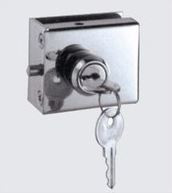 Side Mounted Deadbolt Lock without Cut - Out - Stainless Steel (Chrome)