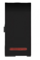 10 A 1 Module One Way Switch with Indicator Black 66111B